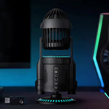 RGB Rocket Launch Circulation Fan – Mist Effect | 90° Oscillation